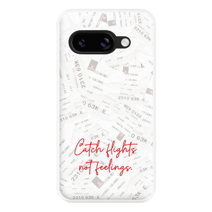 Catch Flights Not Feelings Collage Google Pixel 9a Case