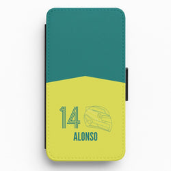 Alonso Helmet 2026 Flip / Wallet Phone Case