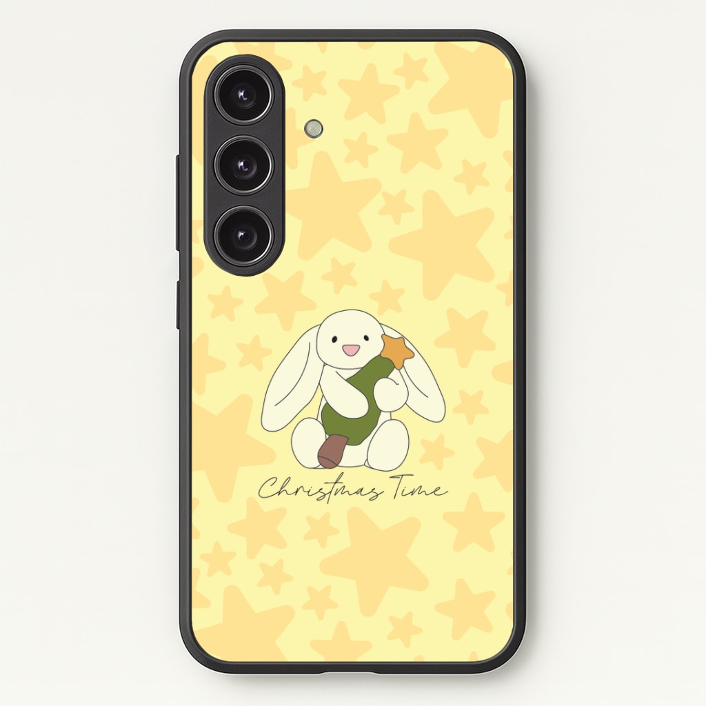 Christmas Bunny Stars Plush Galaxy S24 Plus Case