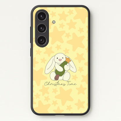 Christmas Bunny Stars Plush Galaxy S24 Plus Case