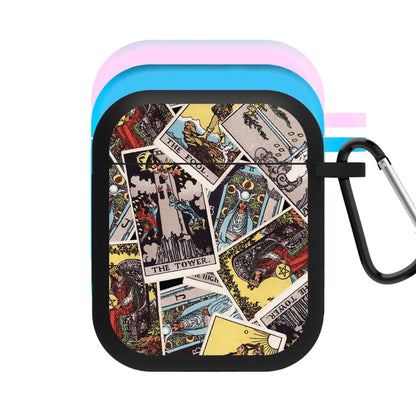 Tarot Cards Collage Pattern AirPods Case