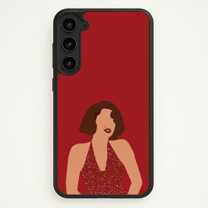Red Sparkly Dress Galaxy S23 Plus Case