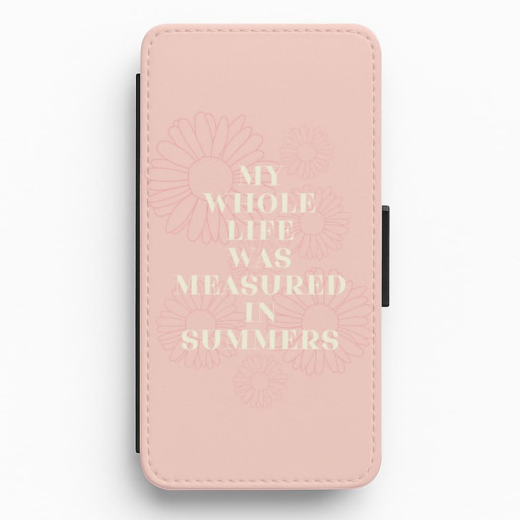 Dasies Quote Flip / Wallet Phone Case