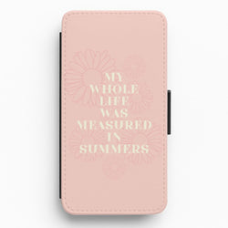 Dasies Quote Flip / Wallet Phone Case