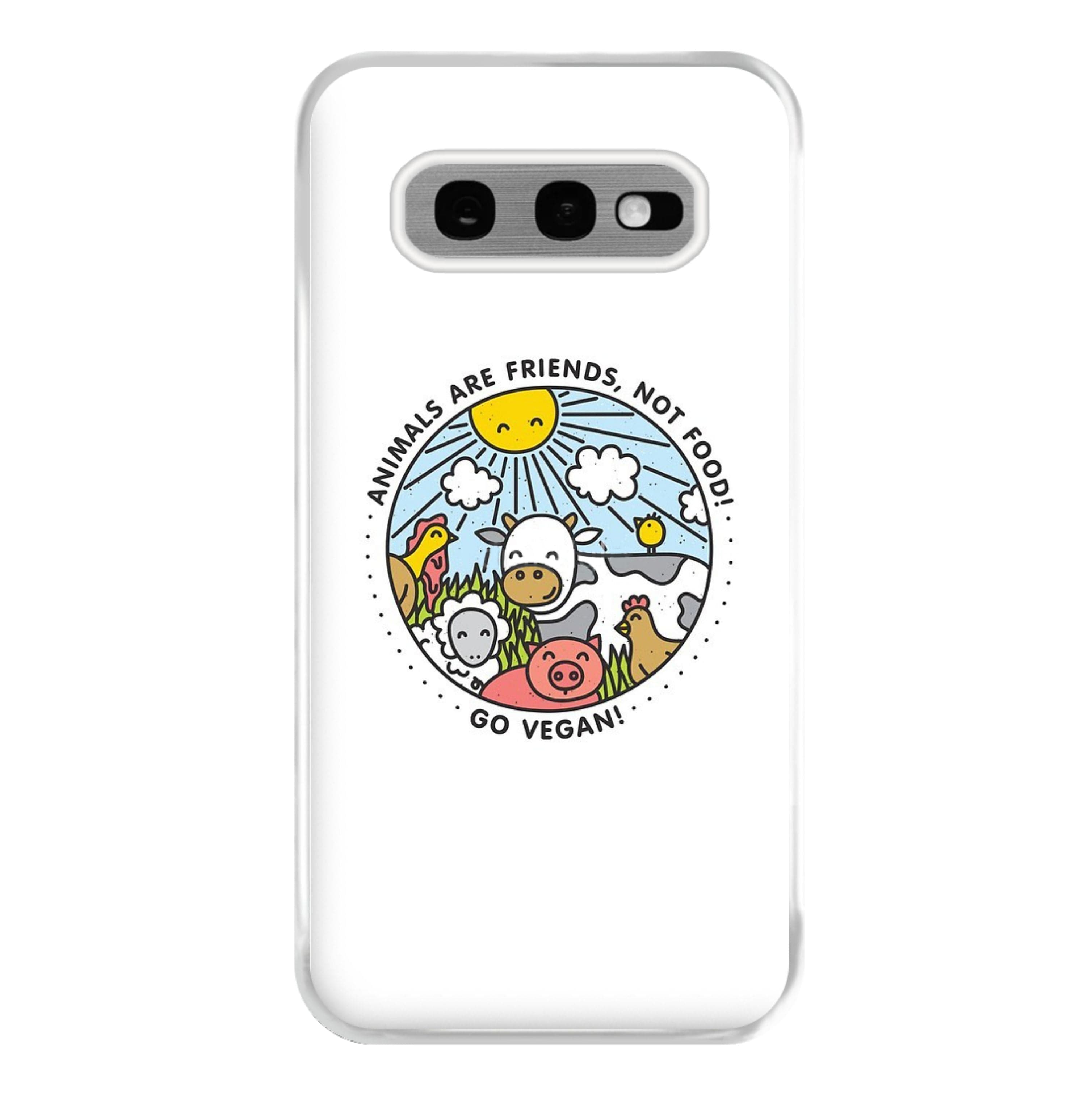 Animals Are Friends, Not Food - Vegan Phone Case