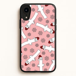 Wiggly Moom Xmas Hat Pattern iPhone XR Case