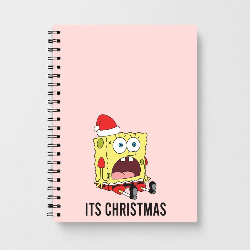 It's Christmas Cartoon Sponge Notebook