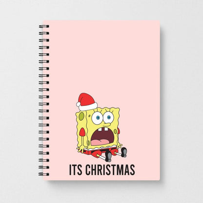 It's Christmas Cartoon Sponge Notebook