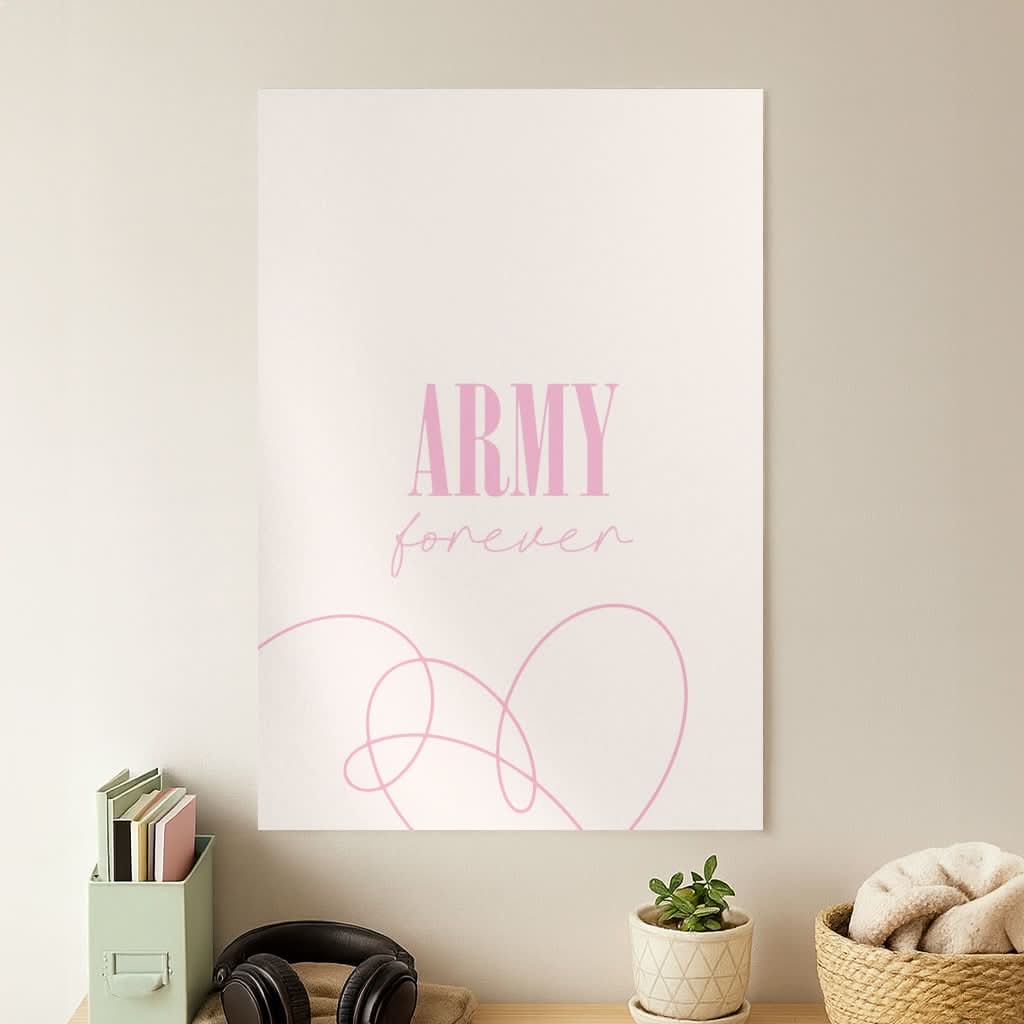 Army Forever Pink Poster