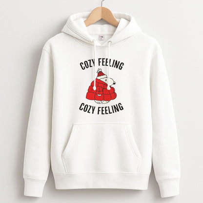 Cozy Feeling Cartoon Beagle Puffer Jacket Unisex Hoodie