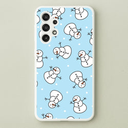 Cartoon Snowmen Pattern Galaxy A13 Case