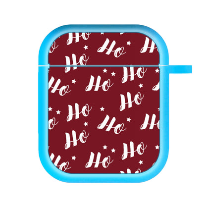 Ho Ho Ho Christmas Pattern AirPods Case