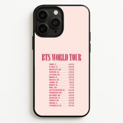 K-Pop Band World Tour List 2026 iPhone 11 Pro Case