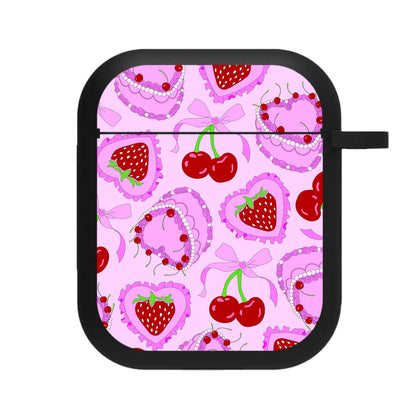 Cherries, Strawberries And Cake - Valentine's Day AirPods Case