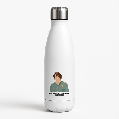 Cucumber, Cucumber, Cucumber White Water Bottle