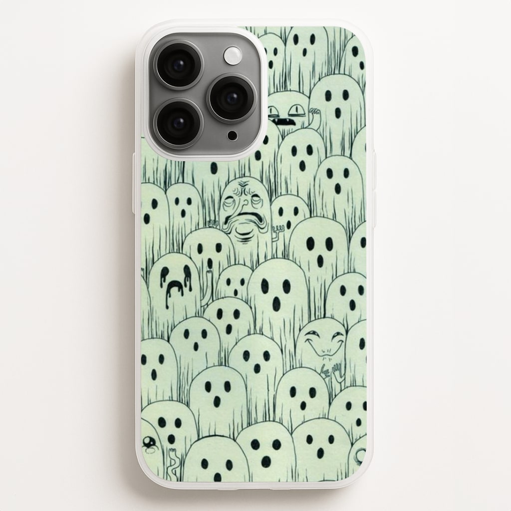 Droopy Ghost Pattern Phone Case for iPhone, Samsung Galaxy and Google Pixel