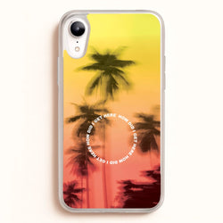 Palm Trees Circle iPhone XR Case