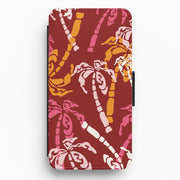 Abstract Palm Trees Pattern Flip / Wallet Phone Case 1