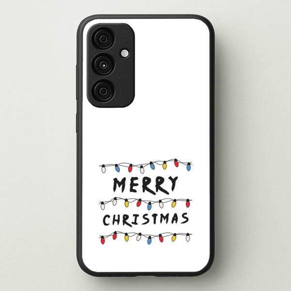 Merry Christmas String Lights Galaxy A55 Case