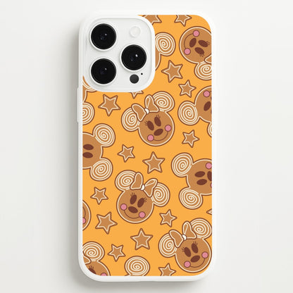 Cartoon Mouse Gingerbread Pattern iPhone 13 Pro Case