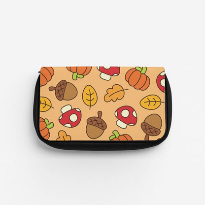 Cartoon Autumn Icons Pattern Pencil Case