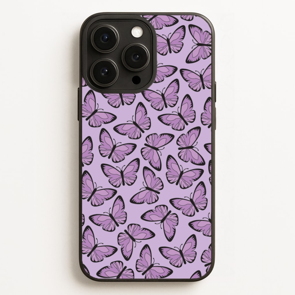 Purple Butterfly - Butterfly Patterns Phone Case for iPhone, Samsung Galaxy and Google Pixel