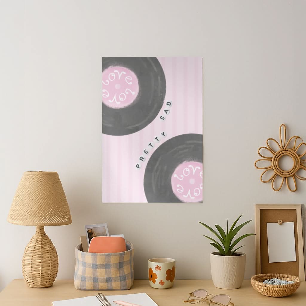 Love LPs  Art Print
