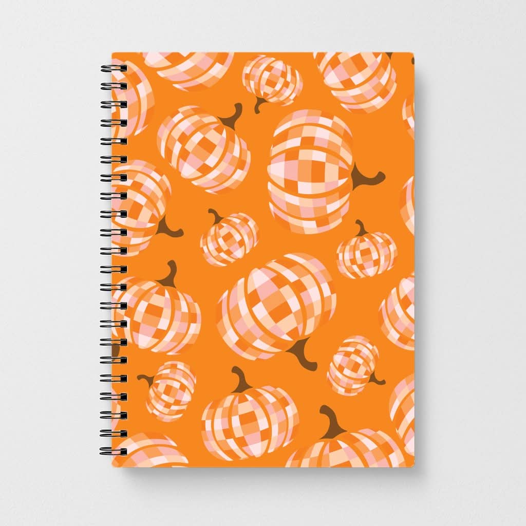 Disco Pumpkins Pattern Notebook
