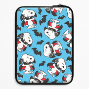 Cartoon Beagle Vampire And Bats Pattern Laptop Sleeve 1