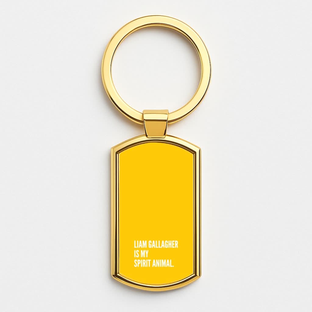 Liam Is My Spirit Animal Gold Keyring
