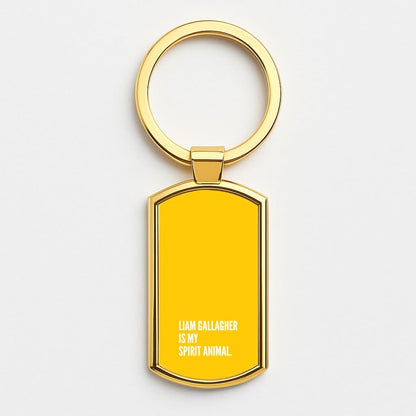 Liam Is My Spirit Animal Gold Keyring