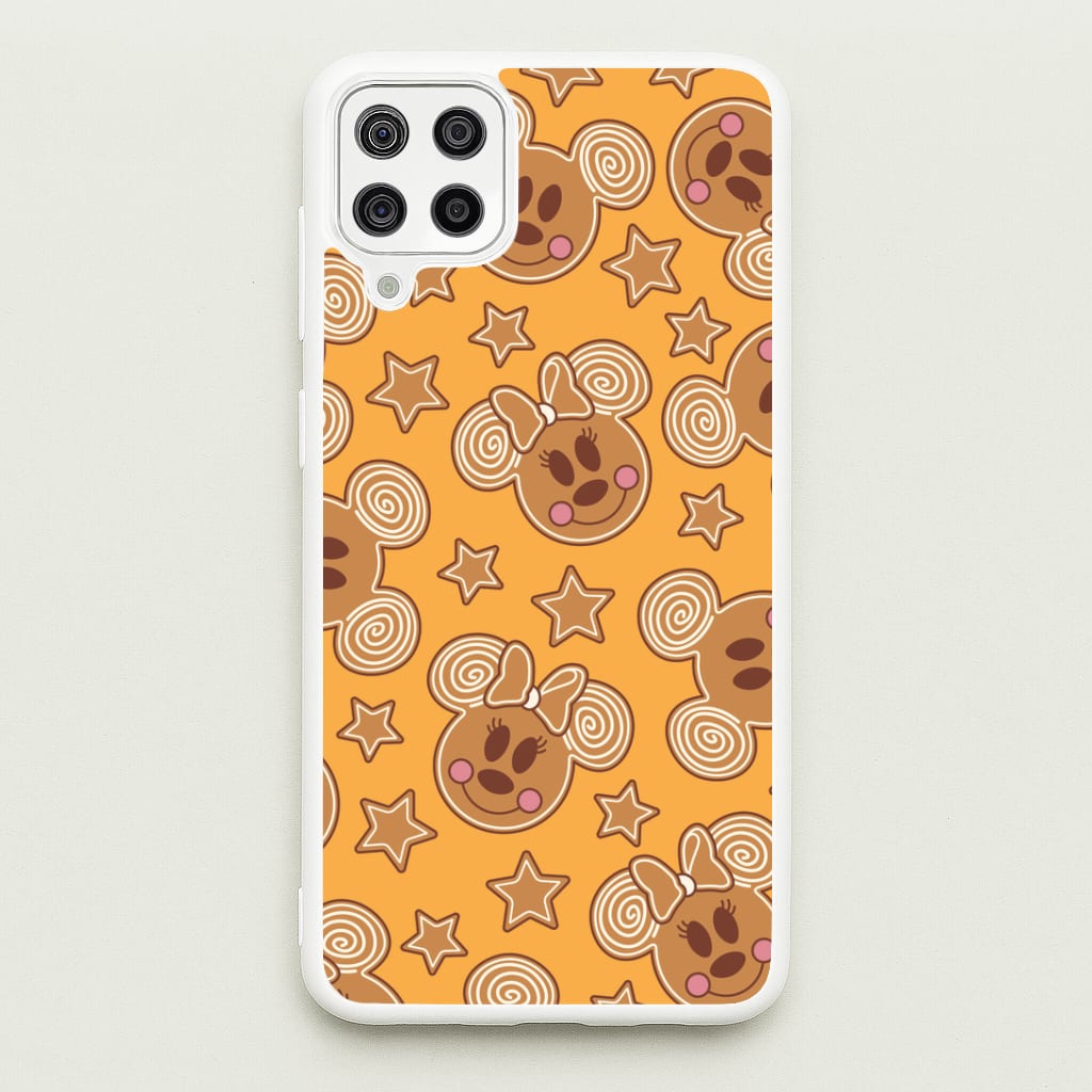 Cartoon Mouse Gingerbread Pattern Galaxy A12 Case