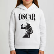 Oscar Orange And Black Kids Hoodie 3