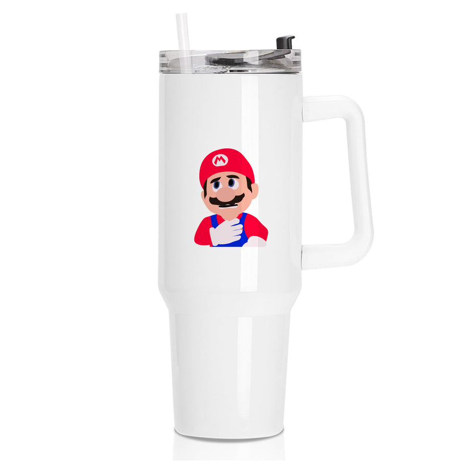 Worried Mario - The Super Mario Bros Tumbler