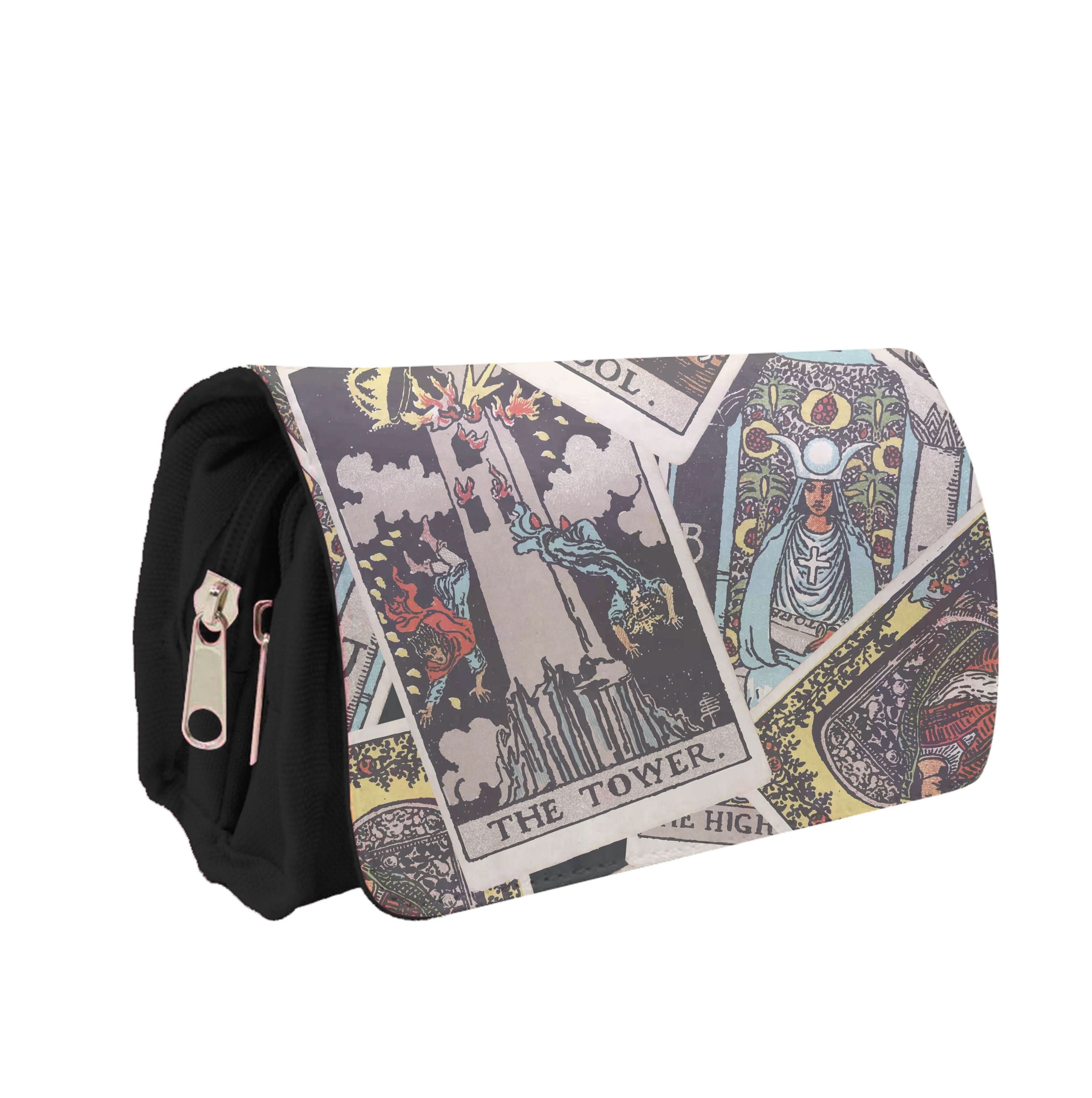 Tarot Cards Collage Pattern Pencil Case