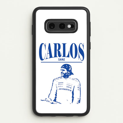 Carlos White And Blue Galaxy S10e Case