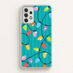 Funky Christmas Lights Pattern Galaxy A52 / A52s Case