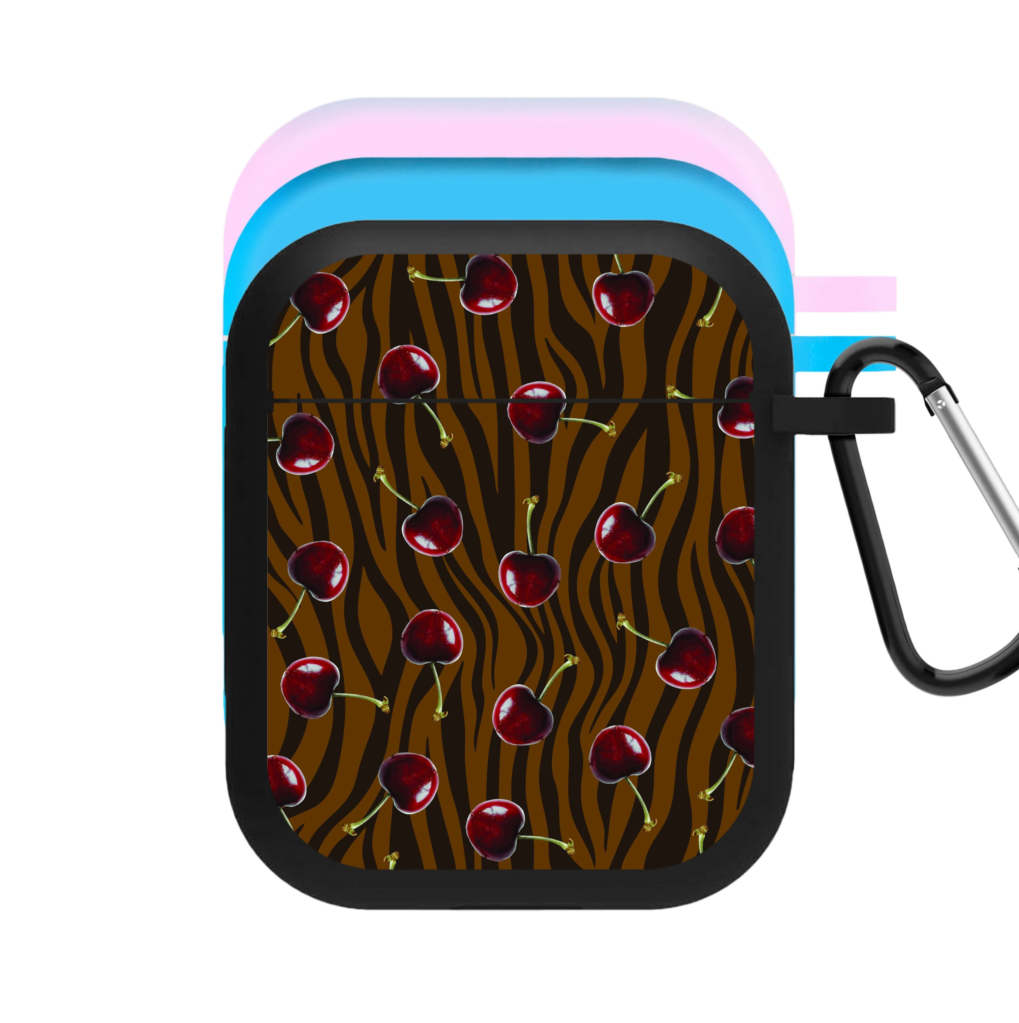 Animal Print With Cherries Pattern AirPods Case