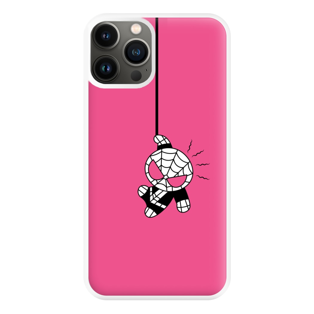 Pink Hanging Spider Hero  iPhone 13 Pro Case