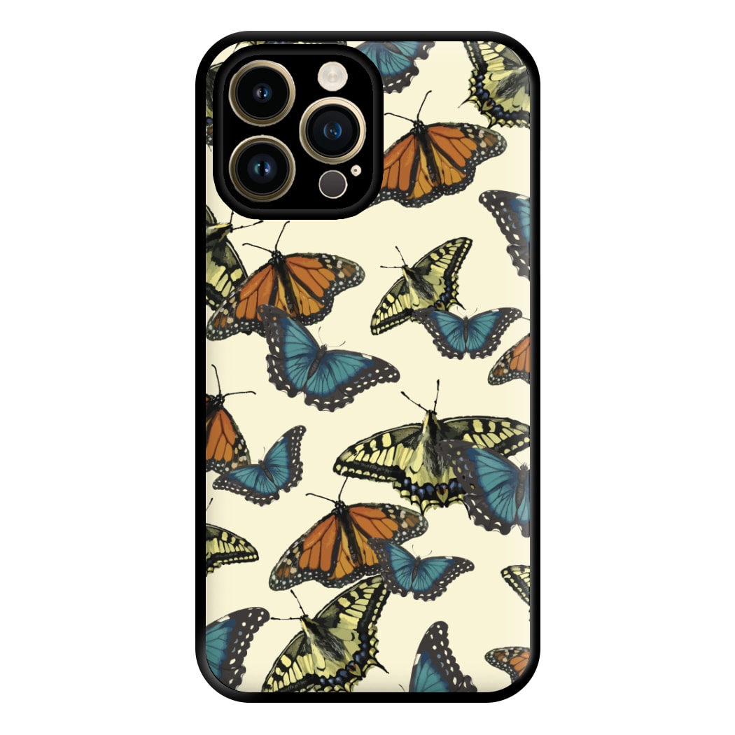 Butterfly Assortment Pattern iPhone 14 Pro Max Case