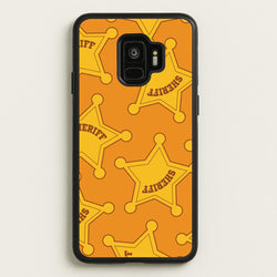 Sheriff Badge Pattern Galaxy S9 Case