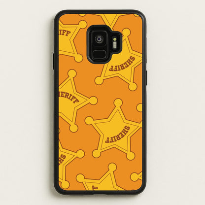 Sheriff Badge Pattern Galaxy S9 Case