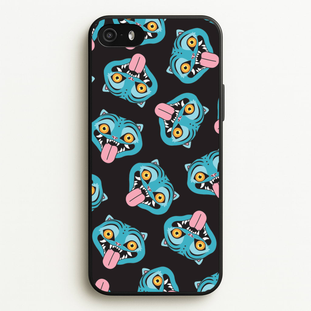 Demon Cat Pattern iPhone 5 / 5s / SE 2016 Case