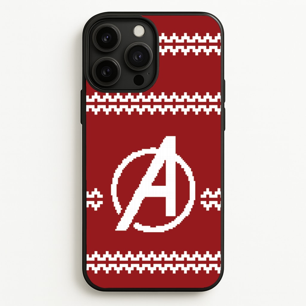 Superhero Team Red Christmas Jumper  iPhone 13 Pro Case