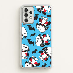 Cartoon Beagle Vampire And Bats Pattern Galaxy A52 / A52s Case