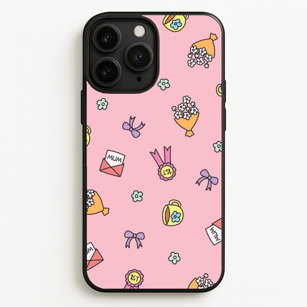 Mum Doodles Pattern iPhone 11 Pro Max Case