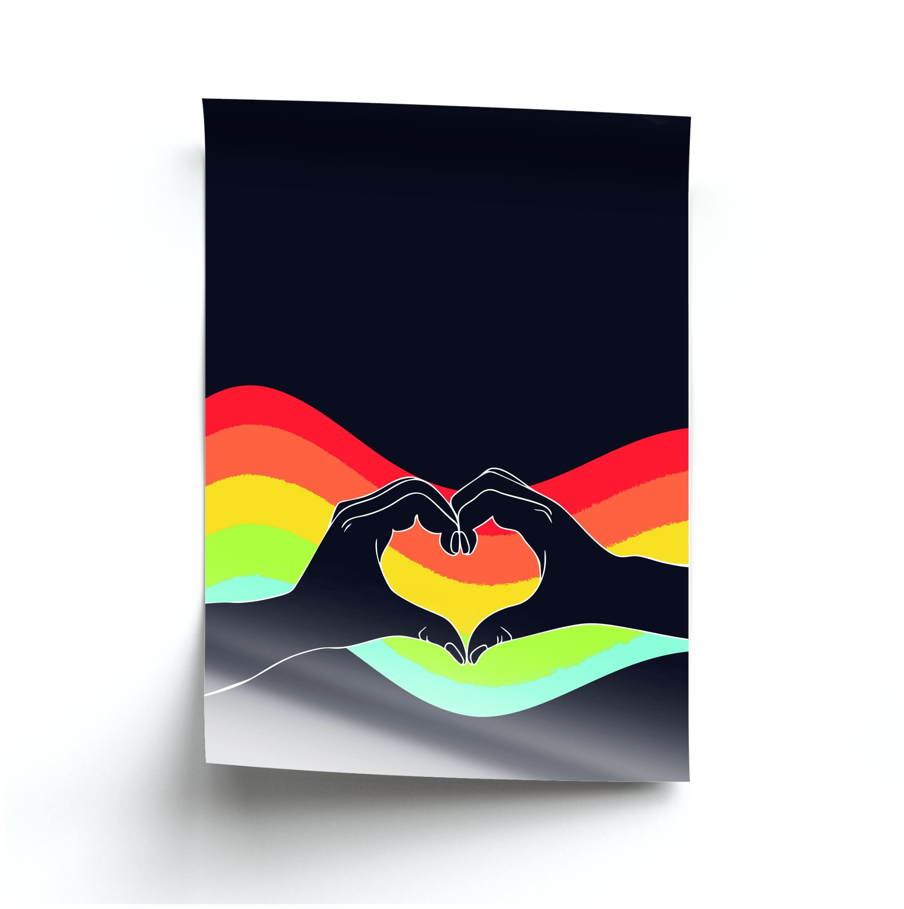 Rainbow Heart Poster