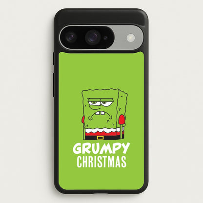 Grumpy Christmas Cartoon Sponge Google Pixel 10 / 10 Pro Case