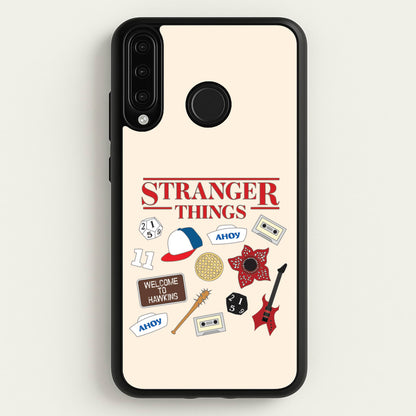 Stranger Things Cartoon Icons Huawei P30 Lite Case