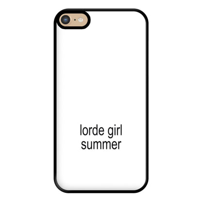 Lorde Girl Summer iPhone 6 Plus / 7 Plus / 8 Plus Case